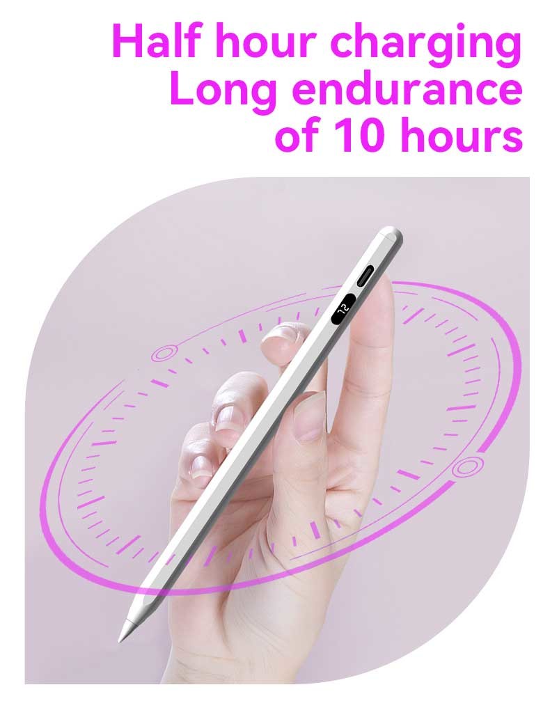Aluminum Silicone Tablet Stylus Pencil Column No Delay Stylus Pen For Ipad