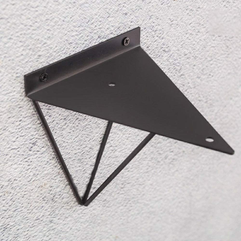 Industrial Mid Century Modern Wall Shelf Support with Powder Coating Hairpin Brackets