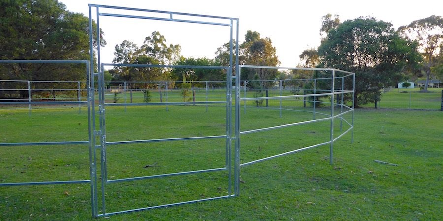 Round Corral Panels 5 Oval Rails. Locking Pins. , Victoria , Cattle