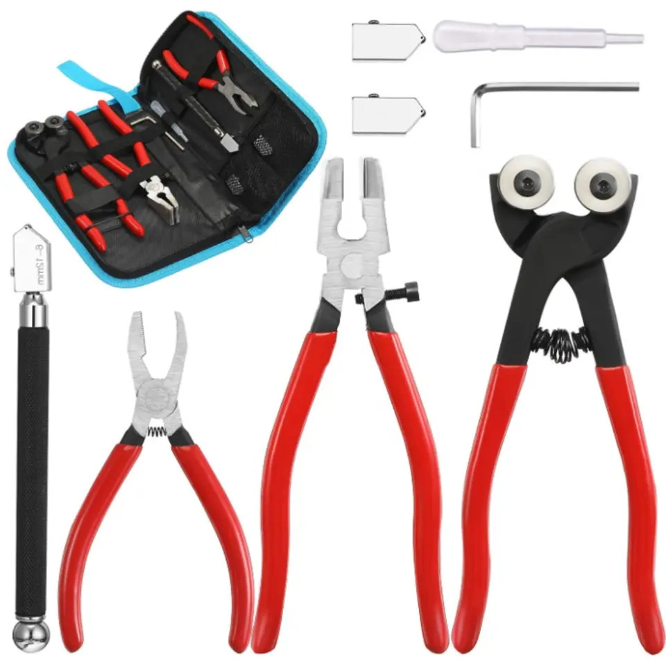 OEM Electrician Tool Set Cutter Mosaic Glass Cutter Kits 8 Pieces