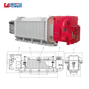 50KVA 6KV Dry Type Mining Explosion Isolation Movable Box Type Substation with