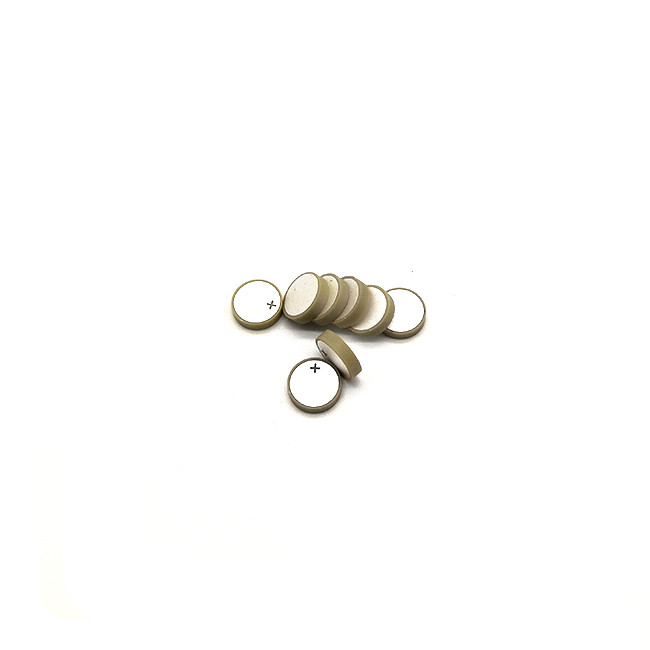 8mm Zircon Piezo Ceramic Disc , High Precision Small Piezoelectric Element