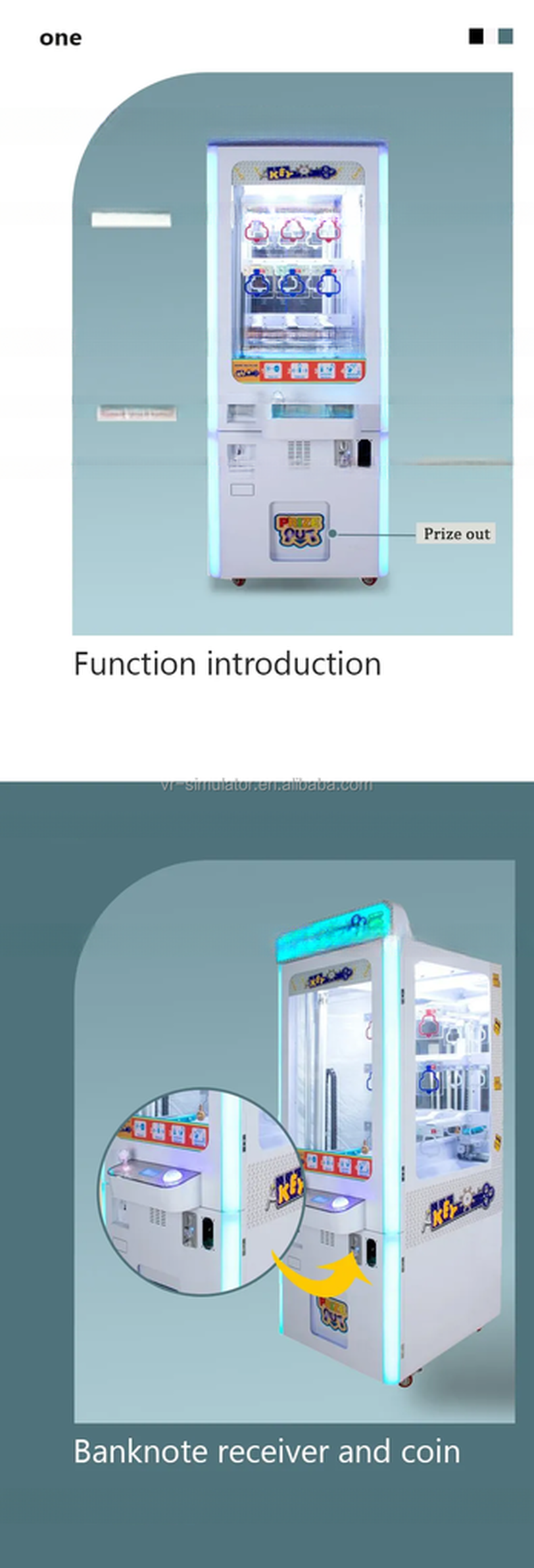 Dreamland Coins Operated Prize Push Keyhole Vending Machine ICT Bill Acceptor Arcade Key Master Game Machine