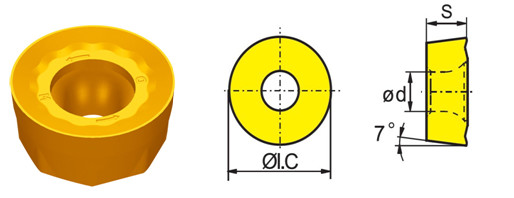RDKM1204MO,RCKT10T3MO,RCKT1206MO,Long Service Life Custom Carbide Inserts / Tungsten Indexable Milling Inserts