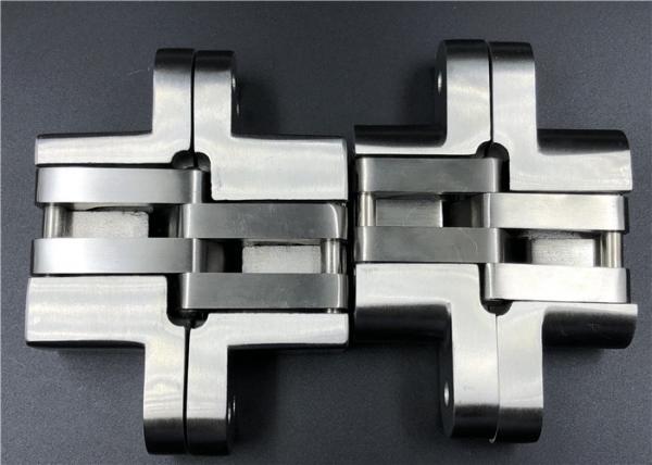 Satin Stainless Steel Hidden Door Hinges With Wide Stronger Connecting Arms