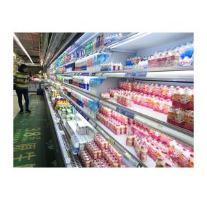 Single Temperature 220V Multideck Open Chiller For Vegetable Fruit