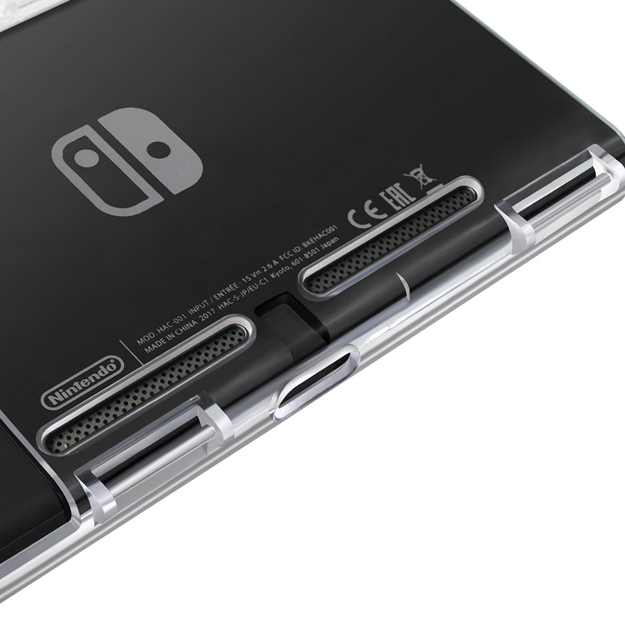 Hot New Crystal Clear Full-Body Protector Case for Nintendo Switch Blue Red Black White color