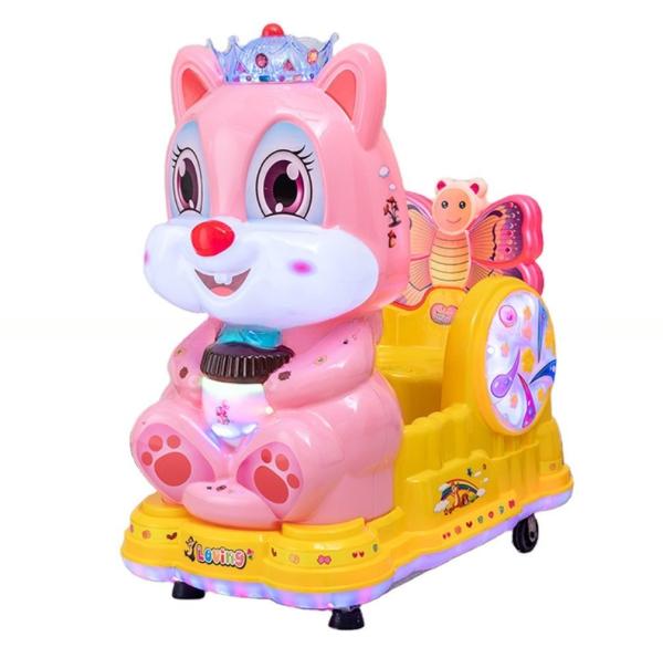 Indoor amusement park children token swing game machine baby cute squirrel