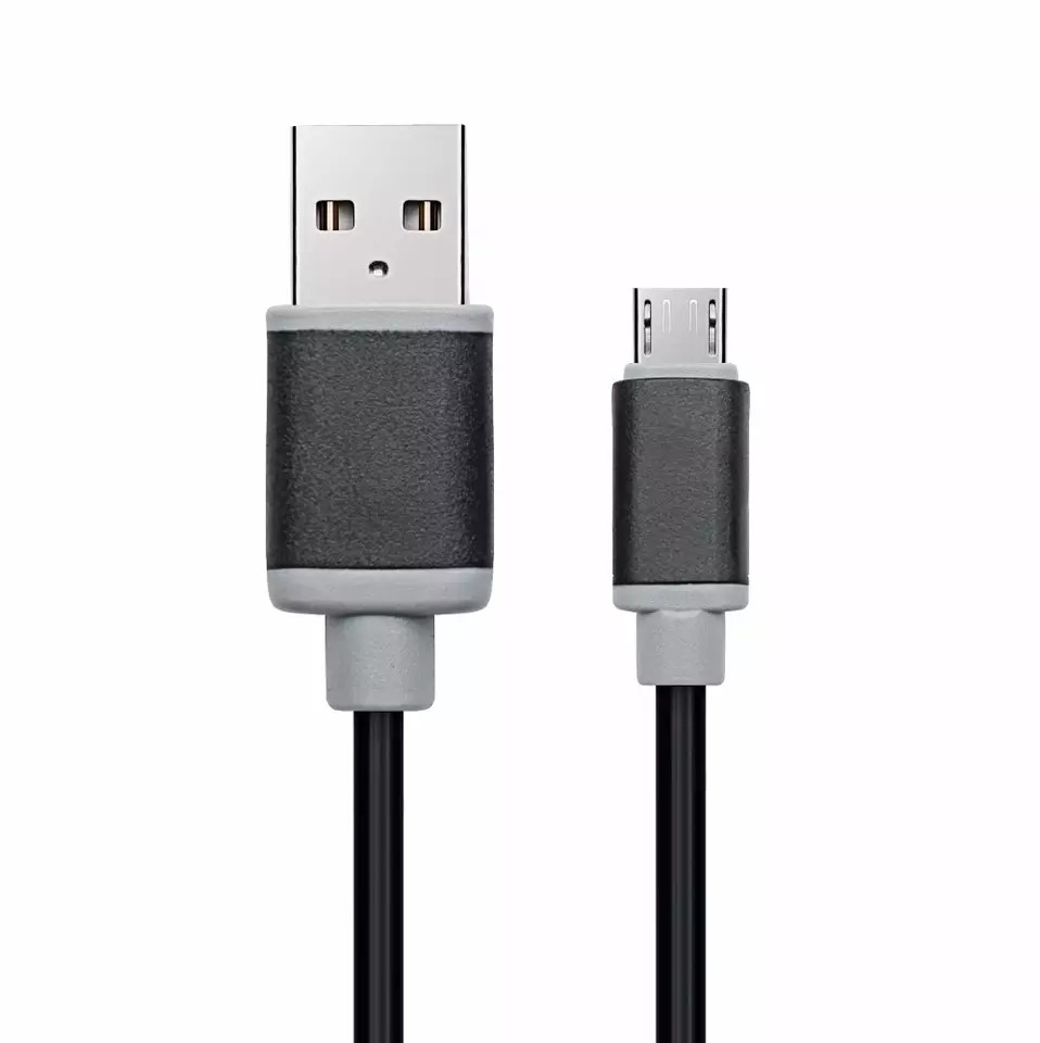 Black Straight USB Cable USB 2.0 A Male To Micro B 1m 2m 3m Length