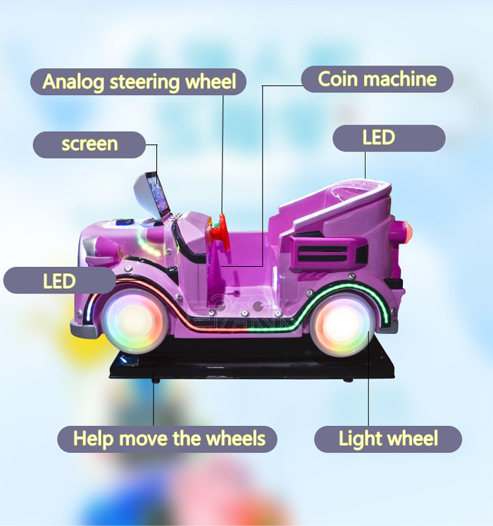 Shopping mall earn money equipment Fiber Glass New design bubble car swing machine kids ride coin