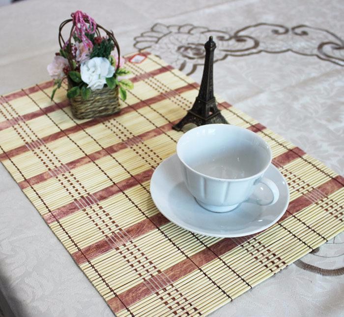 Multi Color Table Bamboo Schach Mat , Foldable Bamboo Mat Long Lifespan