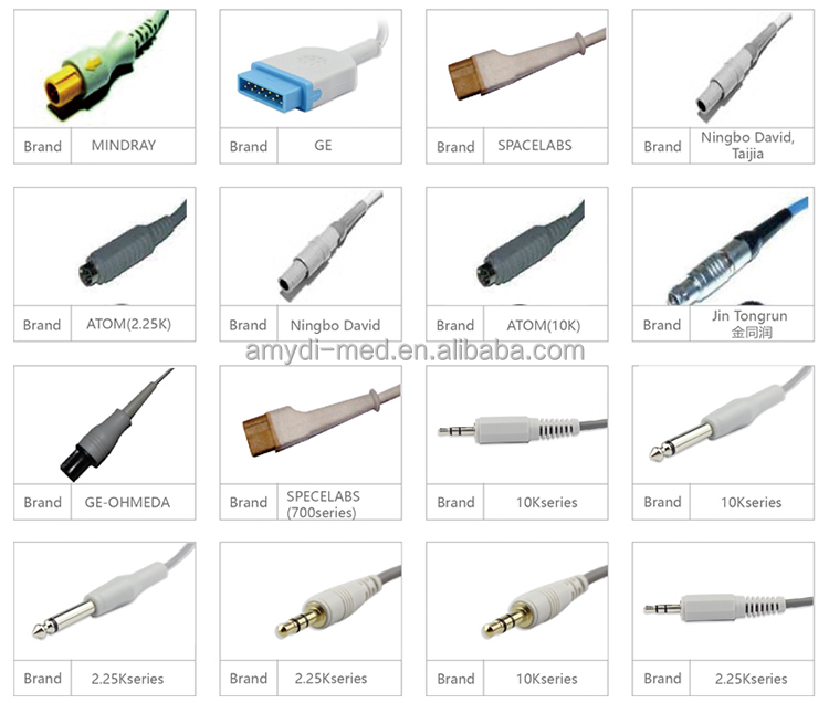 Mindray Adult Digital Temperature Probe For Core And Skin Temperature Monitoring