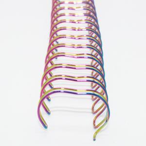 180 Sheets 7/8'' Twin Wire Loops Manual Spiral Binding Metal Binding Ring
