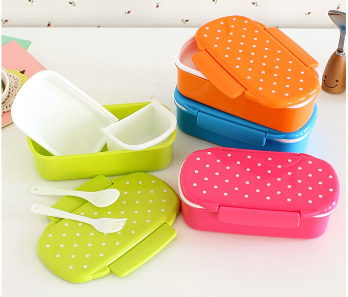 2 layer japanese lunch box plastic & red-green -yellow- lunch box & bins & square food carrier & lunch box for kid's