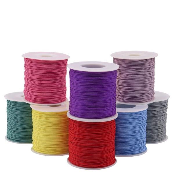 Woven Necklace Rope 1mm for DIY Handmade Beaded Red Rope Threads Jewelry Jade