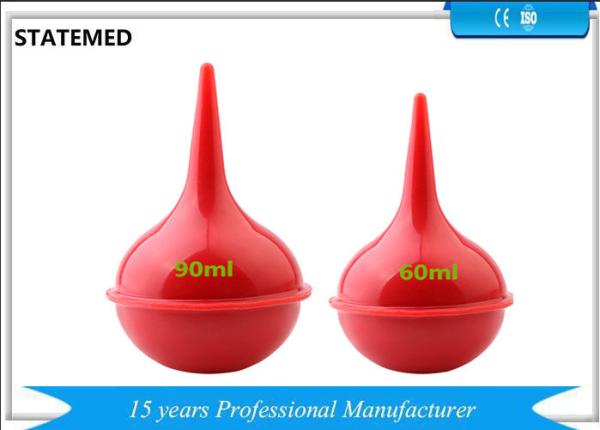 30 / 60 / 90ml Consumable Medical Supplies Pvc Bulb Irrigation Syringe For