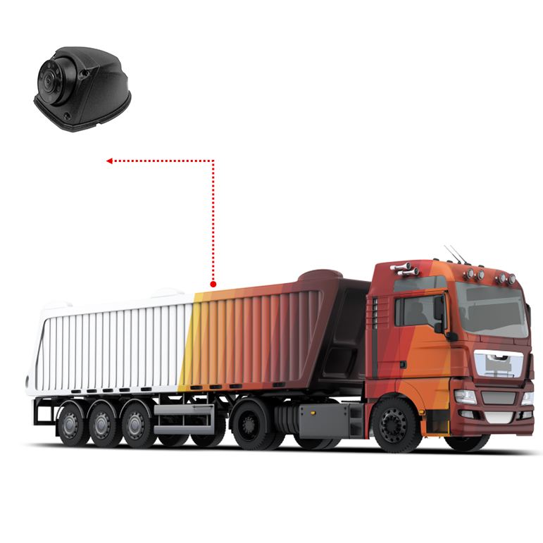 130° Wideangle CMOS Vehicle CCTV Mini 1080P 720P AHD Camera For Side And Front View IP69K