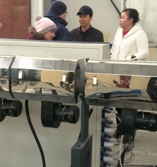 CE ISO9001 WPC Foam Board Machine / Three Layer WPC Construction Template Production Line