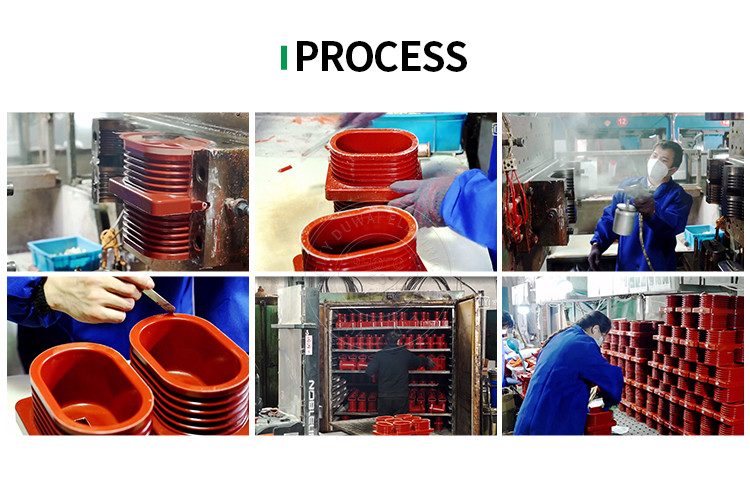 Wall Insulated Epoxy Bushing For Transformer 10KV Mid Voltage