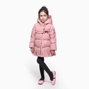 China Odm Wholesale Clothing New Style Kids Down Jacket Thermal New Design Winter Baby Girls Khaki Coat on sale