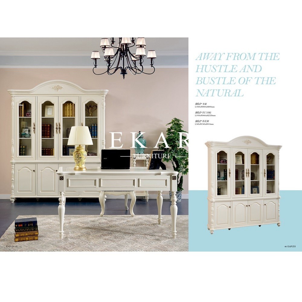 Mediterranean pastoral style white dressing table dresser