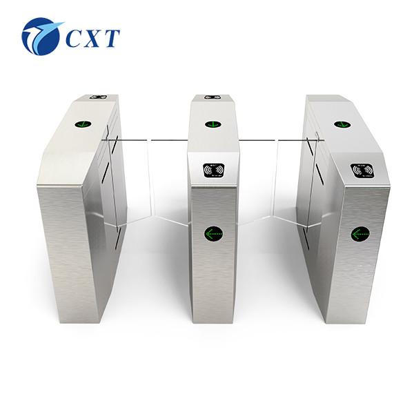Half Height Glass Swing Turnstile Electric Fingerprint 30-40 People/Min Passing