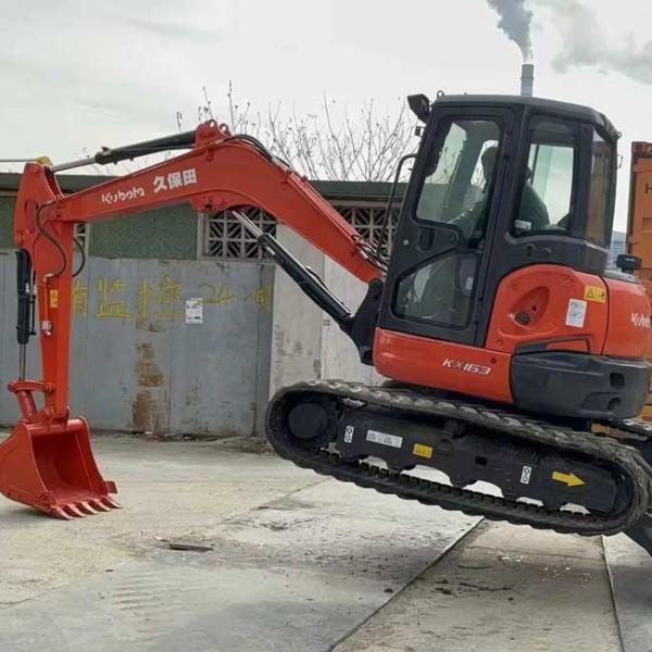 0.19m3 Bucket Capacity Compact Used Excavator Kubota KX163 Crawler Excavator 0