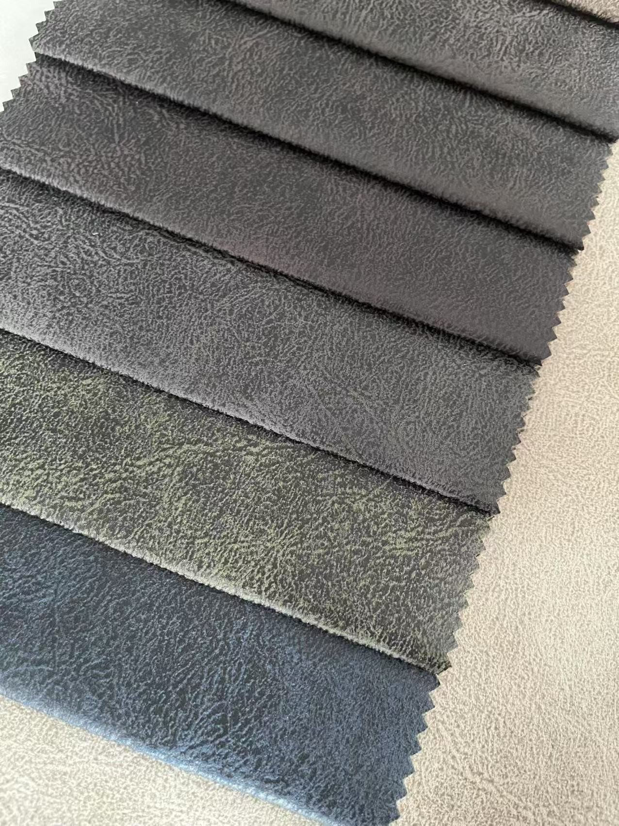 Printed Leather Sofa Fabric Breathable Comfortable For Home Decoration