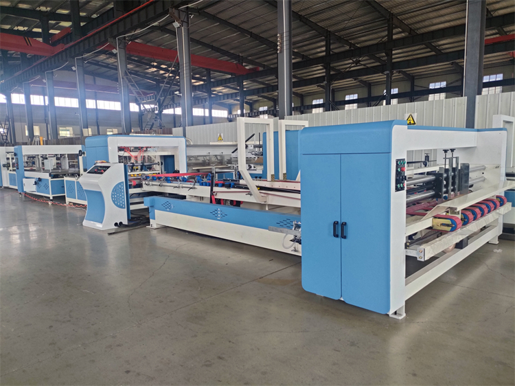 Automatic Carton Folder Gluer Machine Full Suction Feed Automatic Grade Automatic