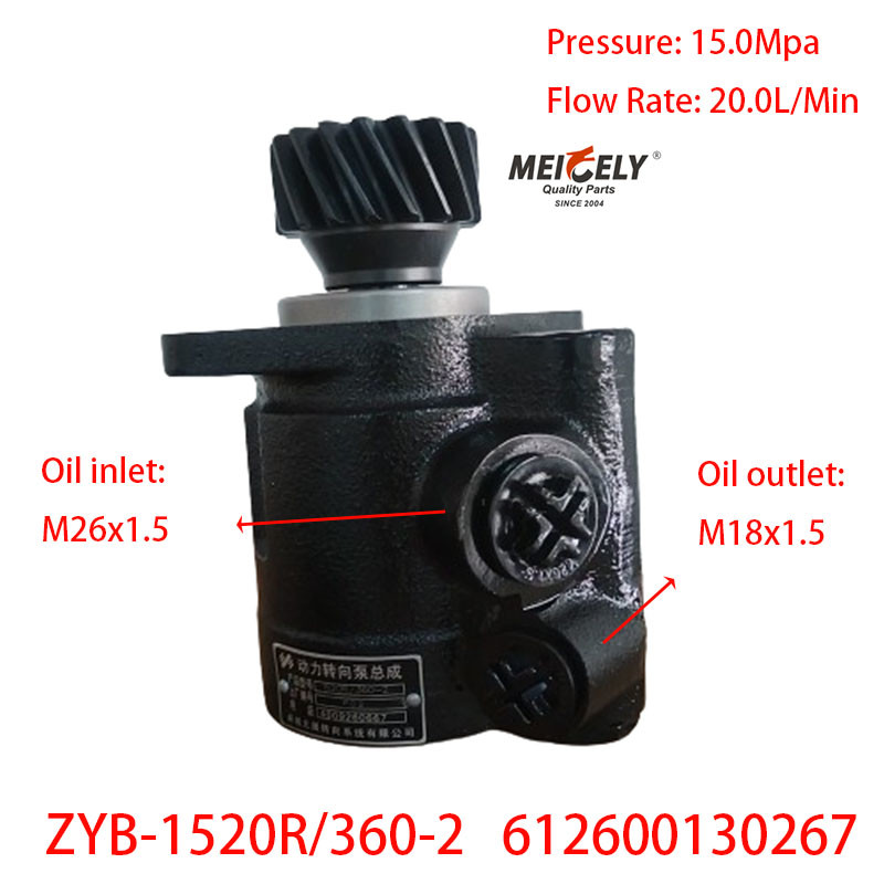 Stock Weichai Steering Pump 612600130267 For Chenglong Truck