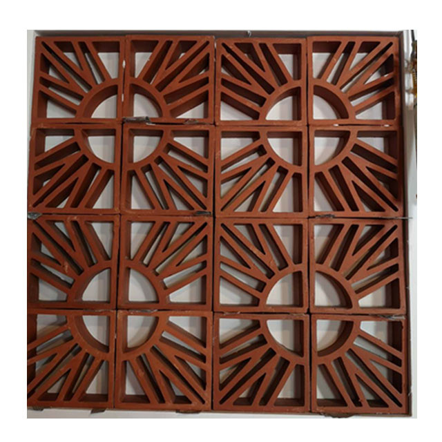 Jali Garden Decorative Terracotta Tiles Handmade 200mm Indoor Wall Block