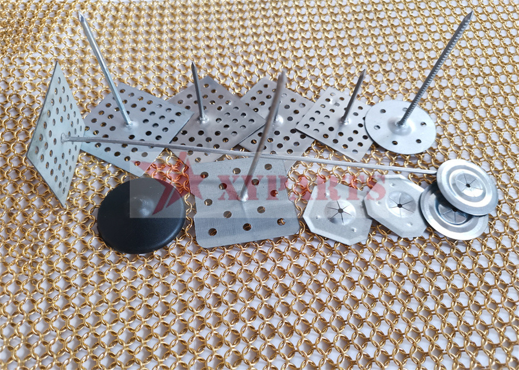 Galvanized Steel Perforated Insulation Support Nails To Attached Wood Fiber Poured Gypsum Deck