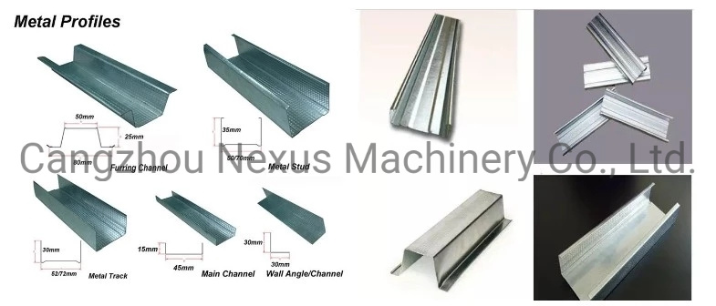 Galvanized Drywall Used Omega Profile Light Gauge Steel Framing Cold Roll Forming Machine