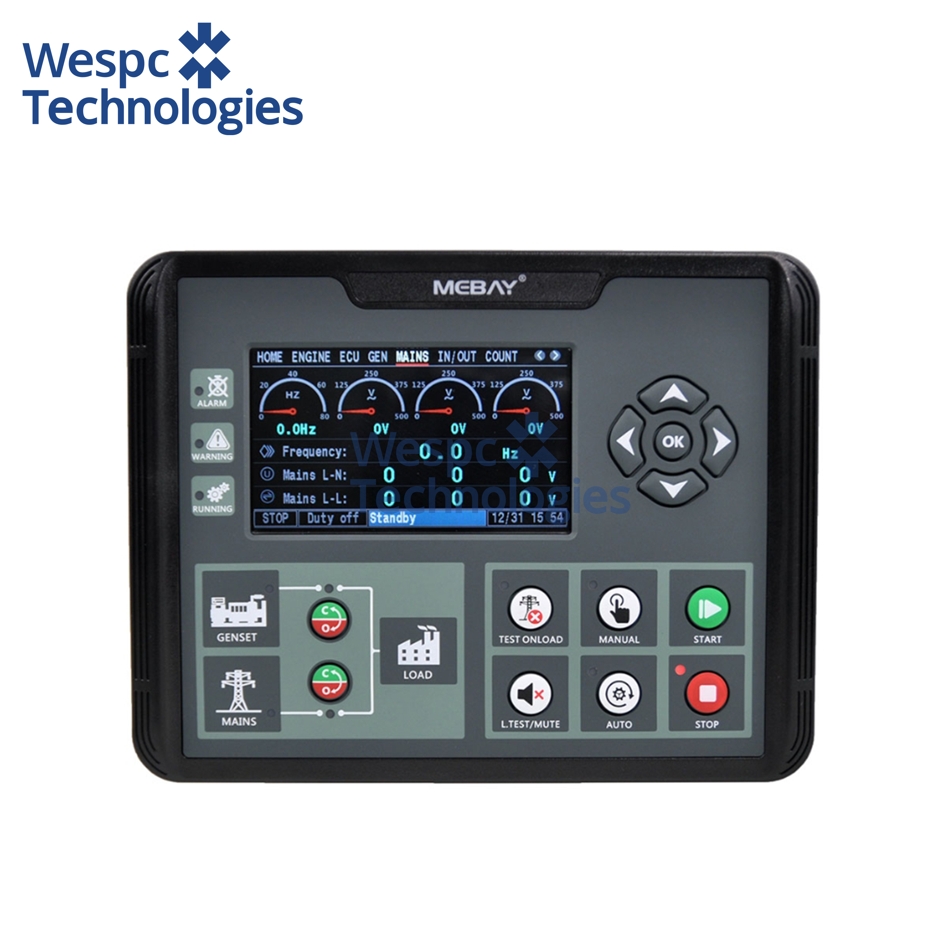  WESPEC Original DC72D MK2 Genset Controller Real-Time Parameter Monitoring Manufactures