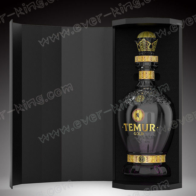 Crystal White Flint Custom Glass Bottle 750 ML For Luxury Liquor And Spirit