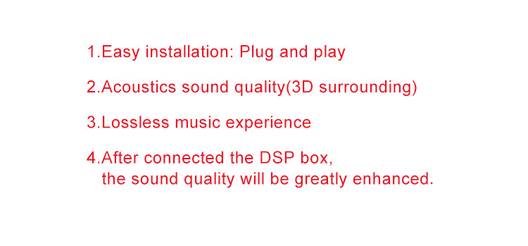 Car Digital Amplifier Mini Car DSP Box Plug And Play Easy Installation