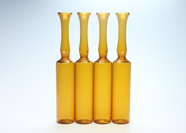 Amber Type C Empty Glass Ampoules 10ml Capacity Neutral Borosilicate Glass