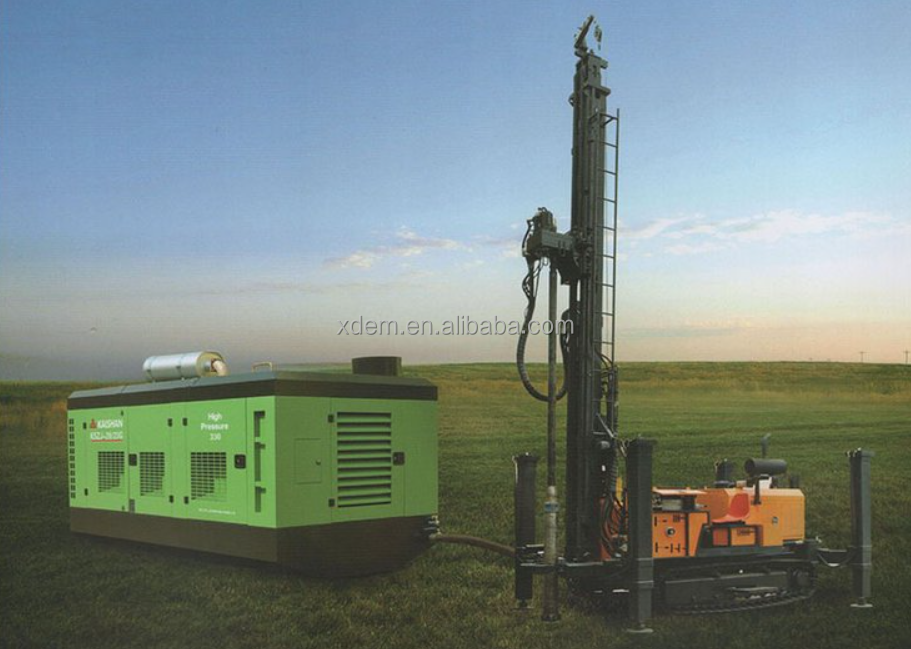 CJDX-200 Air Compressor for Pneumatic 200 Meter Crawler Chassis Water Well Drilling Rig
