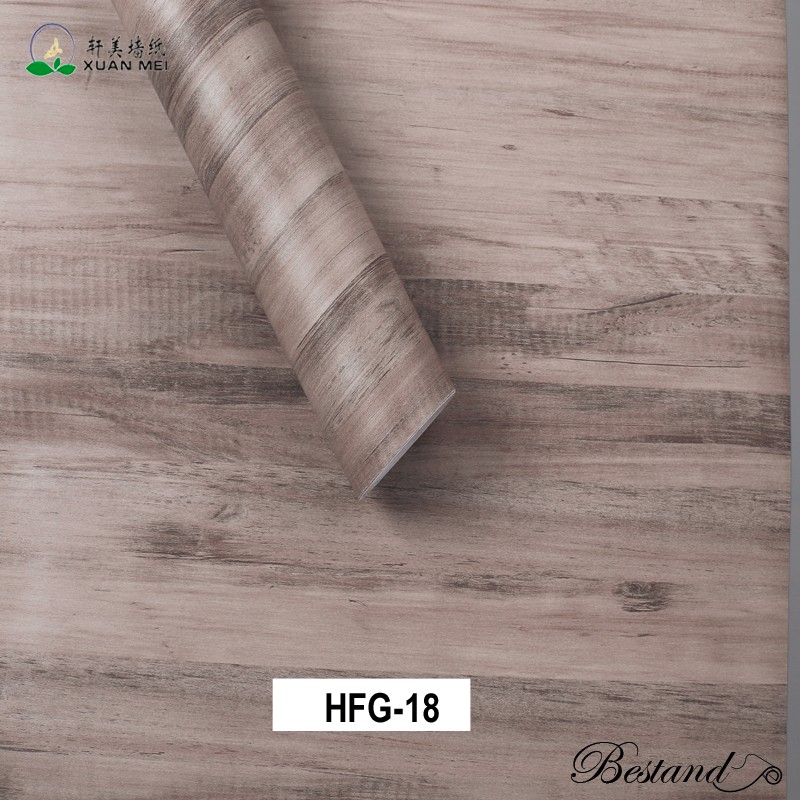 Removable Wood Wall Paper Decor with Vintage Wood Decorative Film Peel and Stick Wallpaper