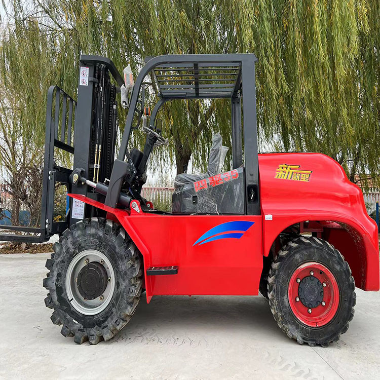4.5t Off Road Forklifts And Loading Rough Terrain Diesel Forklift Truck With Cabin