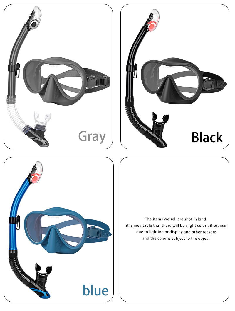 Adult full Seaview Snorkel Mask Set Diving Gear For Glasses Wearers