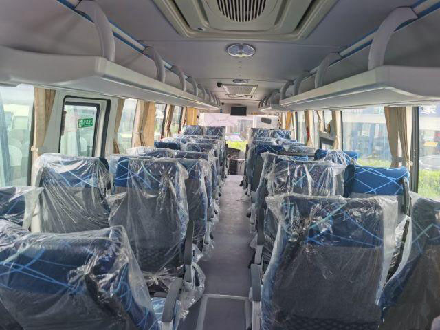 Used Kinglong Bus 44 Seats New Brand Double Doors Airbag Chassis