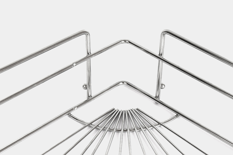 10kg Corner Shower Basket Stainless Steel SS201 Body corner shower organizer