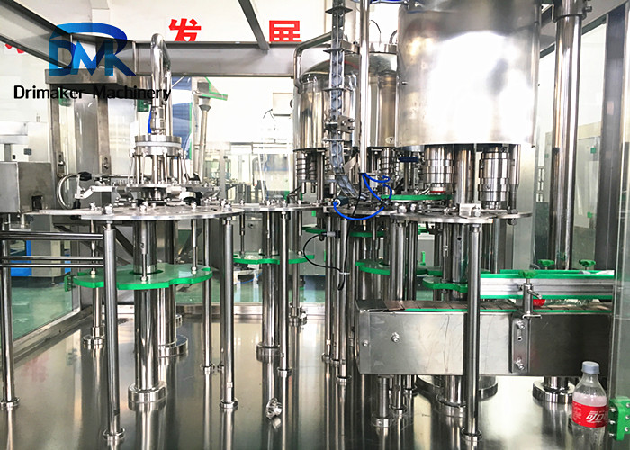 Hdpe Bottle Small Scale Juice Bottling Equipment Self - Lubricationg System