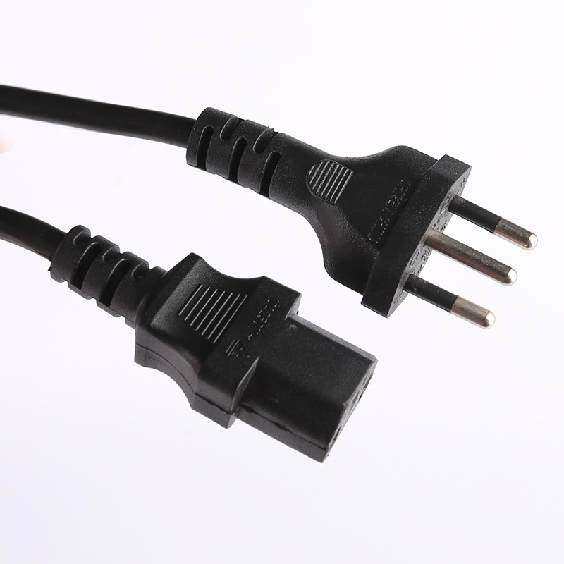 3 Pin Switzerland Swiss Plug Power Cord with Safety Mark and Copper Conductor H05VV-F