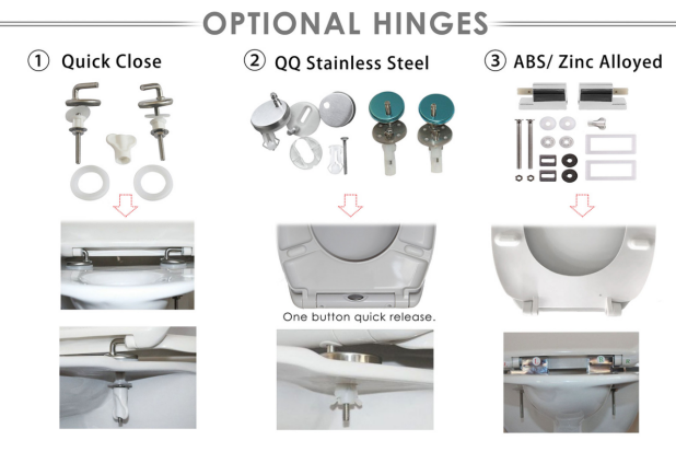 White U-Shaped Toilet Seat Sustainable And Comfortable For Optimal Hip Curve Fit