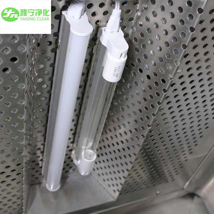 YANING ISO Cleanroom Pass Box Stainless Steel Static Pass Box With Embedded Door