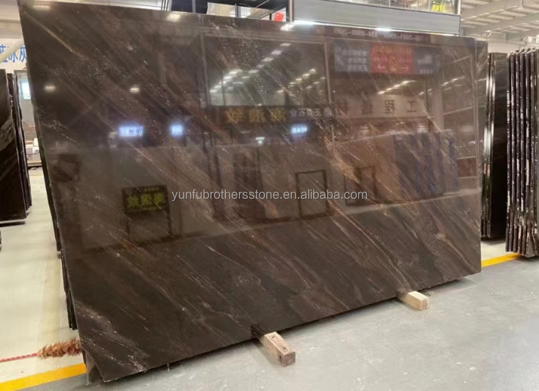 Modern Style Hotel Flooring Sheet Customized Golden Sand Quicksand Brown Granite Marble