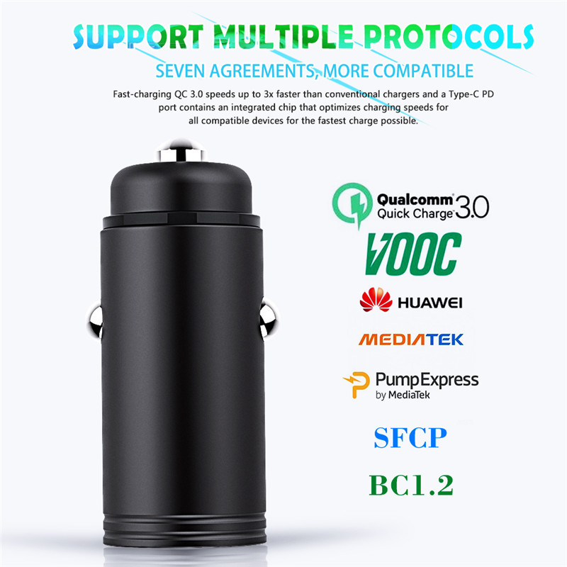 PD, Qualcomm quick charge 3.0 car usb charger, universal car charger for phones, top selling car usb charger