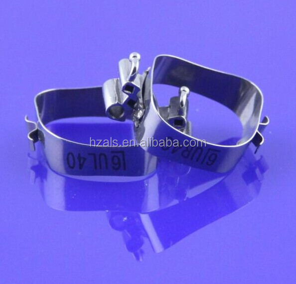 Custom Orthodontic Molar Band With Lingual Sheath Stainless Steel Buccal Tube Bands